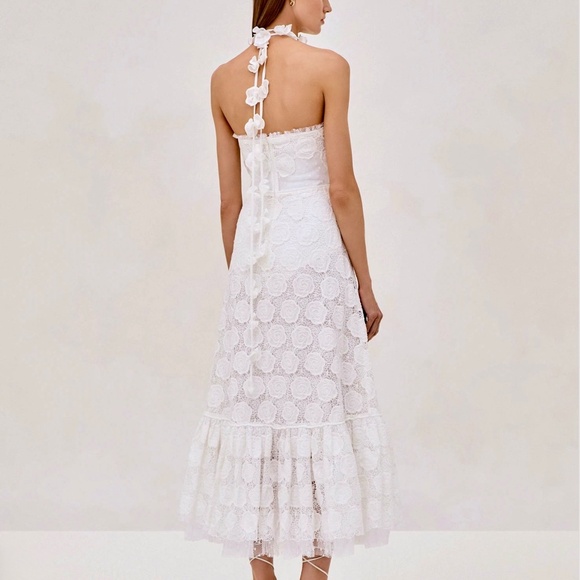 Alexis White Villanelle Embroidered Lace Maxi Dress XL - Picture 2 of 16